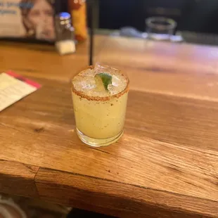 One of the cocktails containing pineapple juice and Mezcal, good and sweet. Forgot what it&apos;s called though
