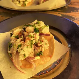 Tostada de Ceviche de Pescado