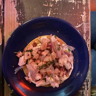 Tostada de Ceviche de Pescado