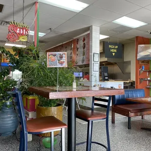 tables and chairs