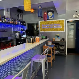 interior, sushi and sashimi