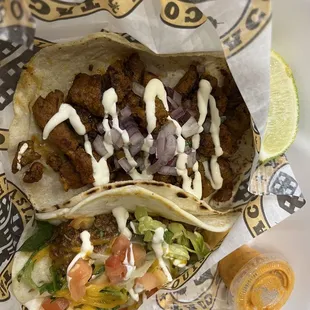 Taco Tuesday, $2.50/taco