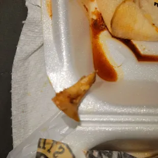 A bone found in my Birria taco.