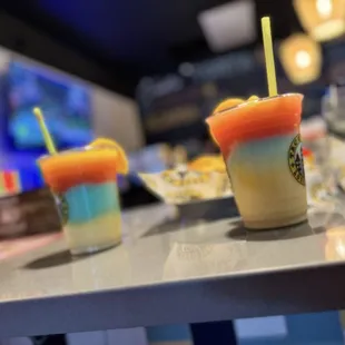 Rainbow margaritas