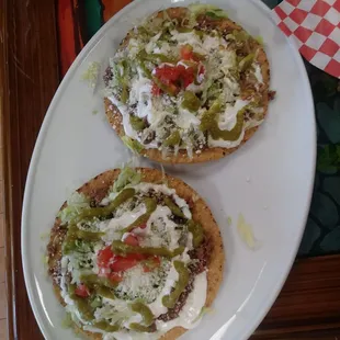 Tostadas with the molida ground beef. Love the tostada shells. Best i have ever had in my whole life!!! So good.
