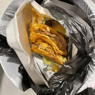 Threw away the whole meal