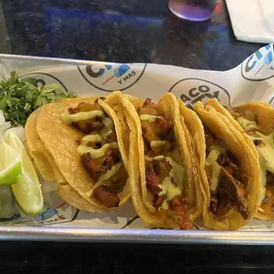 This is my default place to be Monday and Wednesdays! How can you beat $1.00 tacos that are smash!  So delicious.