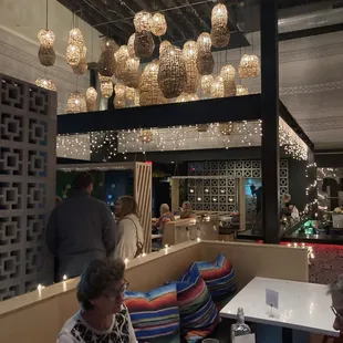 two people eating at a restaurant