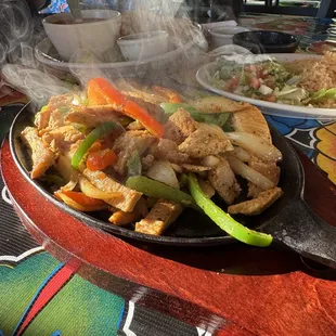 Chicken fajitas