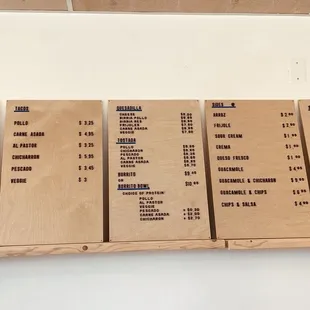 Menu.
