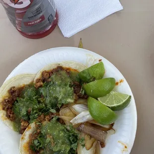 They catered our event. Tacos Al pastor. Yum!