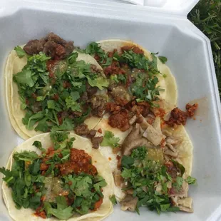 Chorizo, asada, marinated pork