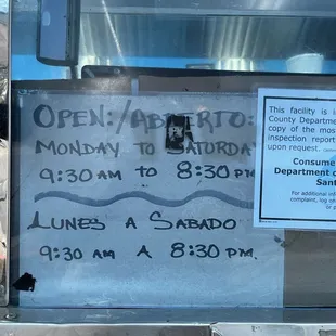 Business hours