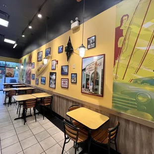 the interior of a restaurant