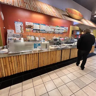 a man in a restaurant