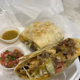 Carne asada burrito