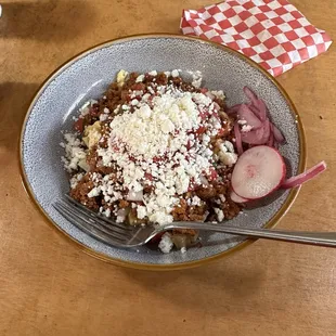 Chorizo breakfast bowl!