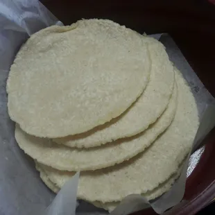 tortillas in a bowl