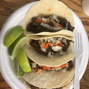 2 Carnitas and one beef tongue for the heck of it