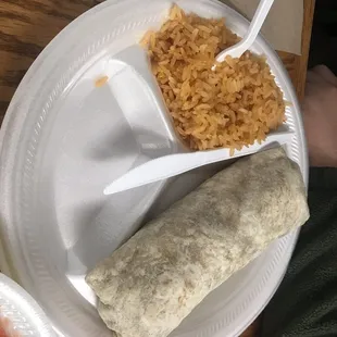 Steak burrito
