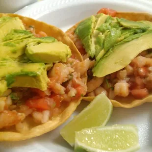 Shrimp Tostada.... not sure of the real name.