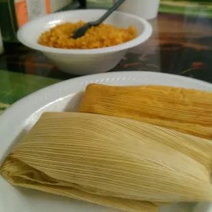Tamales &amp; Rice