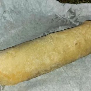 Sausage egg and potato burrito 8 dollars.