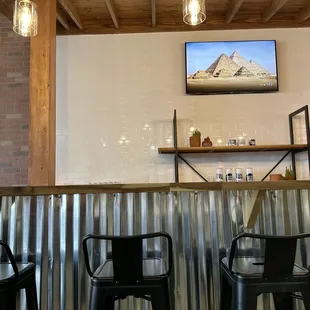 a view of the interior of a taco empire restaurant