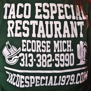 the back of a woman&apos;s shirt