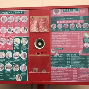 The full menu
