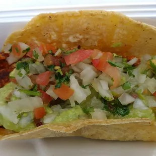 Cheap, but super good taco.  Fresh tasting