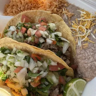 #8. Two Carne Asada Tacos Combo