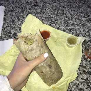 Carne asada burrito