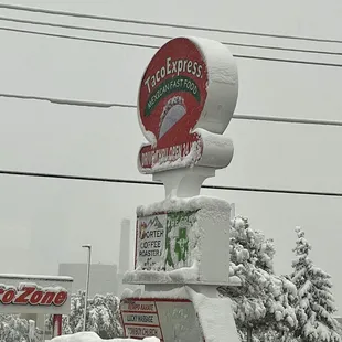 Freak snowstorm in late may.