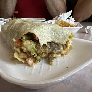 Surf Cali Burrito deliciousness