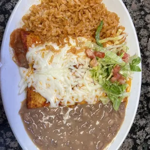 Cheese enchiladas