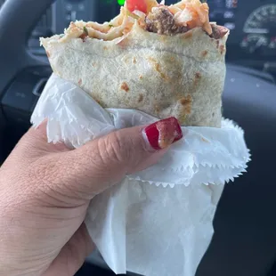 Carne Assad burrito