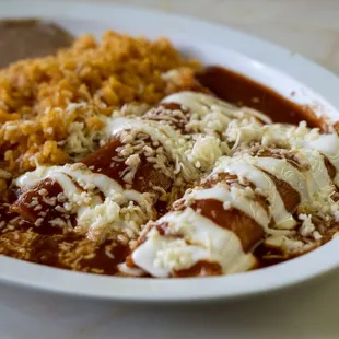 Steak enchiladas