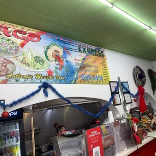 the inside of the restaurant