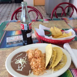 Here's my lunch with a Mexican Coke!