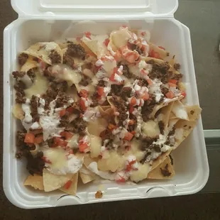 Delicious super nachos!