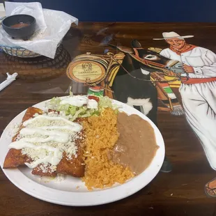 Chicken enchiladas