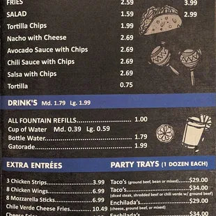 Togo Menu as of 08/08/21