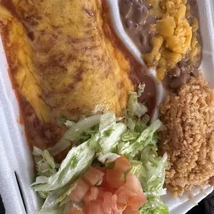 Enchiladas dinner