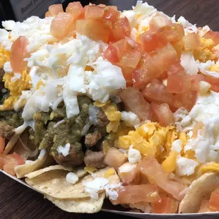 Chile Verde Super Nachos