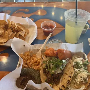 Friendly service, tacos were good. Ordered carne asada and potato taco. Salsa verde is on point.
