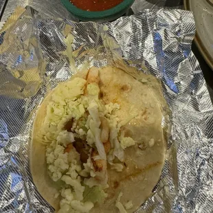 Soft Shrimp Taco a la Carta
