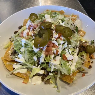 Beef nachos