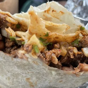 Asada burrito fire