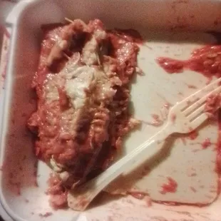 a fork in a container